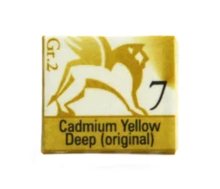 Akwarele w półkostkach - Renesans - 7, cadmium yellow deep, 1,5 ml