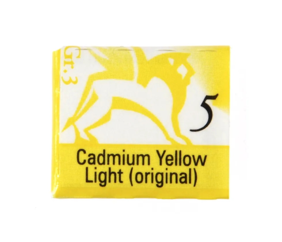 Akwarele w półkostkach - Renesans - 5, cadmium yellow light, 1,5 ml