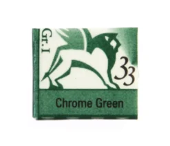 Akwarele w półkostkach - Renesans - 33, chrome green, 1,5 ml