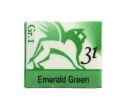 Akwarele w półkostkach - Renesans - 31, emerald green, 1,5 ml