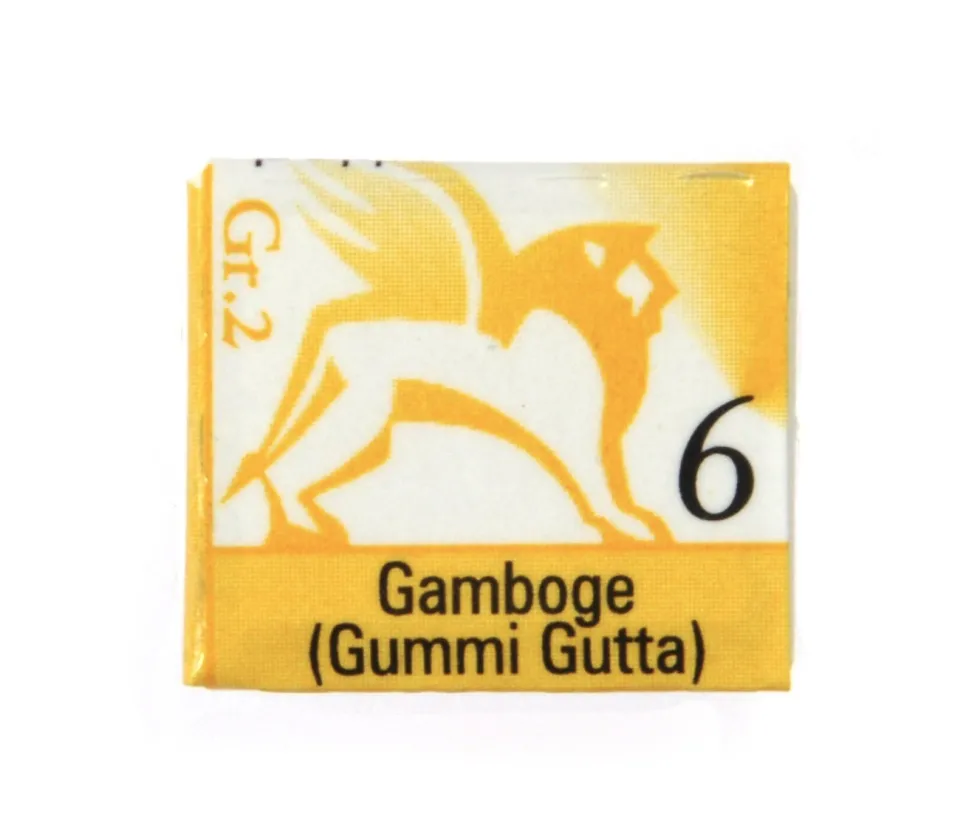 Akwarele w półkostkach - Renesans - 6, gamboge (gummi gutta), 1,5 ml