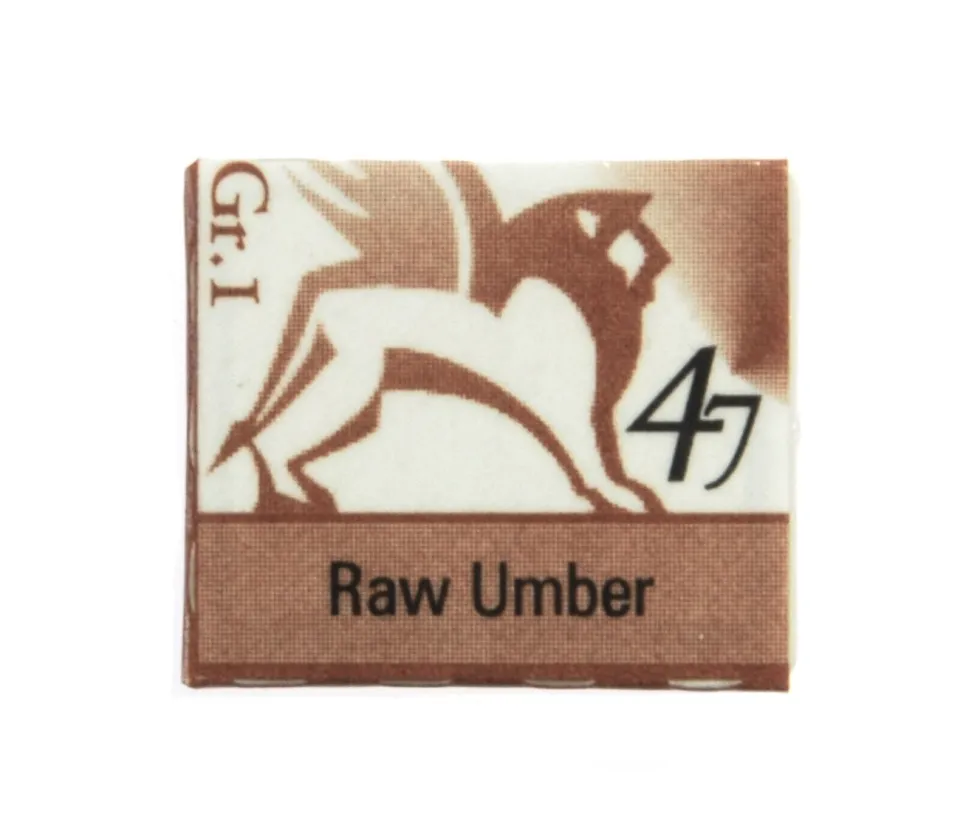 Akwarele w półkostkach - Renesans - 47, raw umber, 1,5 ml