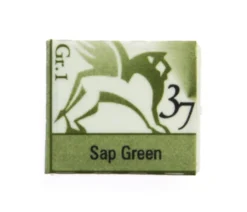 Akwarele w półkostkach - Renesans - 37, sap green, 1,5 ml