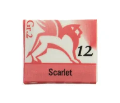 Akwarele w półkostkach - Renesans - 12, scarlet, 1,5 ml