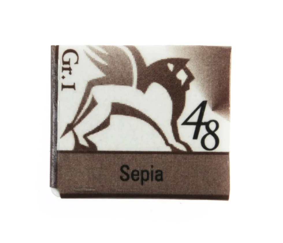 Akwarele w półkostkach - Renesans - 48, sepia, 1,5 ml