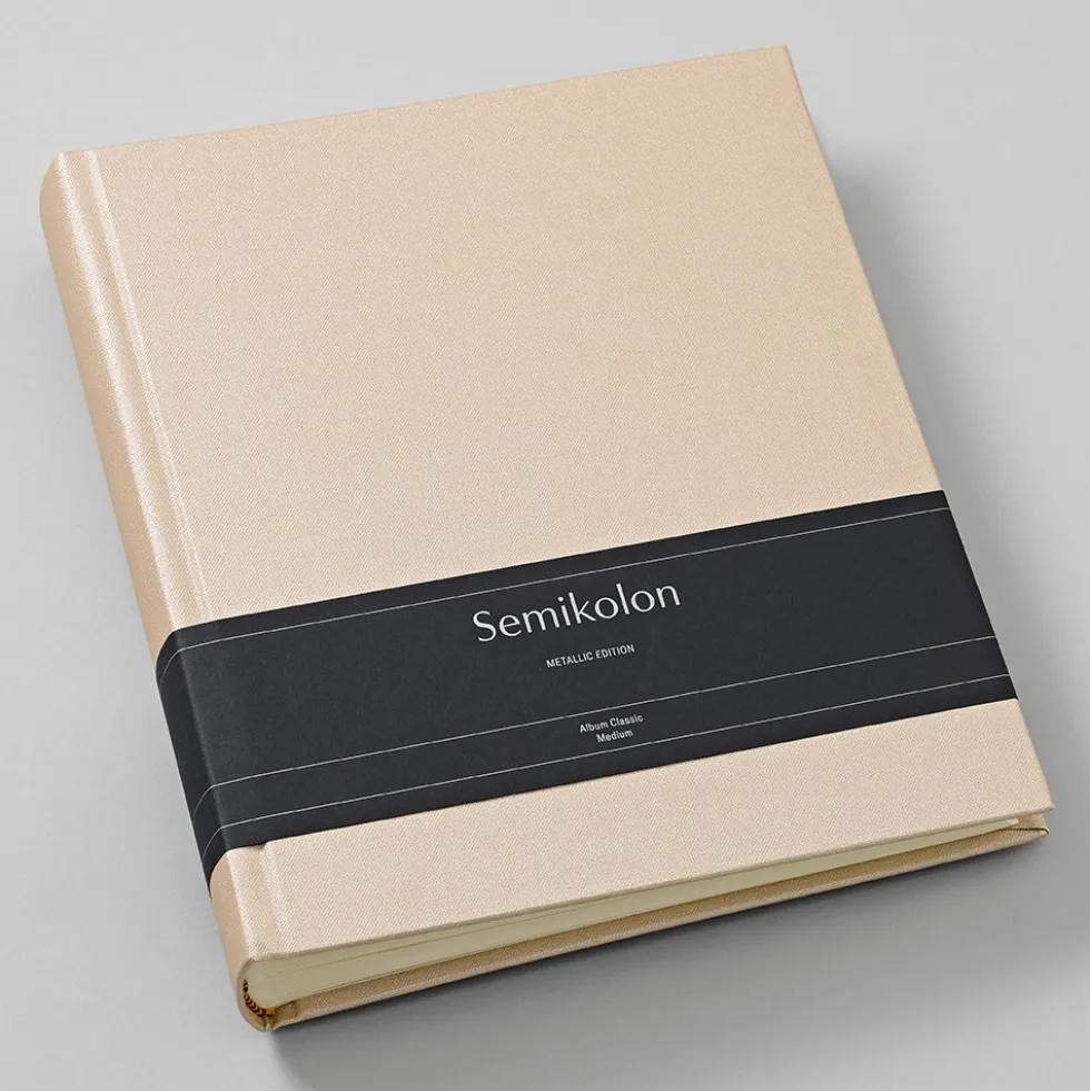 Album na zdjęcia Classic Medium Metallic - Semikolon - Satin Champagne