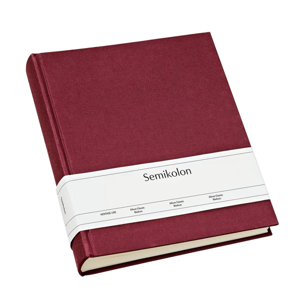 Album na zdjęcia Classic Medium - Semikolon - Burgundy