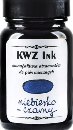 Atrament do piór wiecznych - KWZ Ink - niebieskoczarny, 60 ml