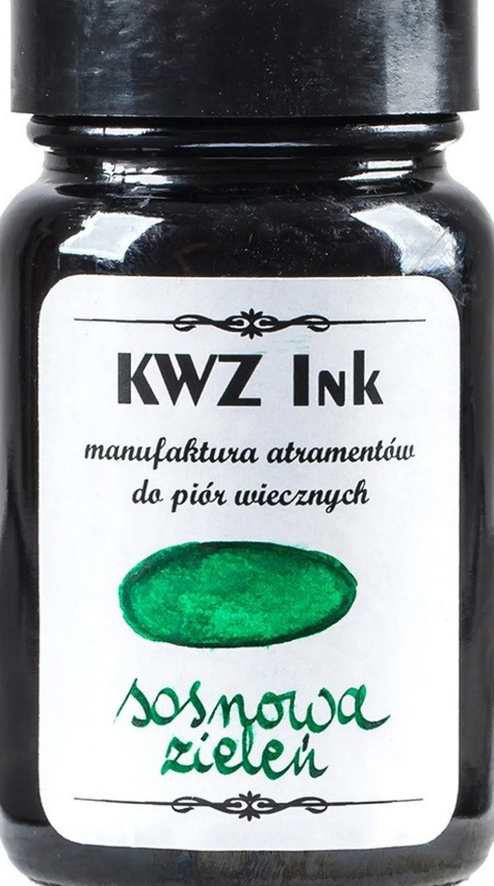 Atrament do piór wiecznych - KWZ Ink - sosnowa zieleń, 60 ml