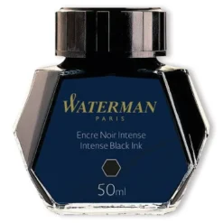 Atrament do piór wiecznych - Waterman - Intense Black, 50 ml