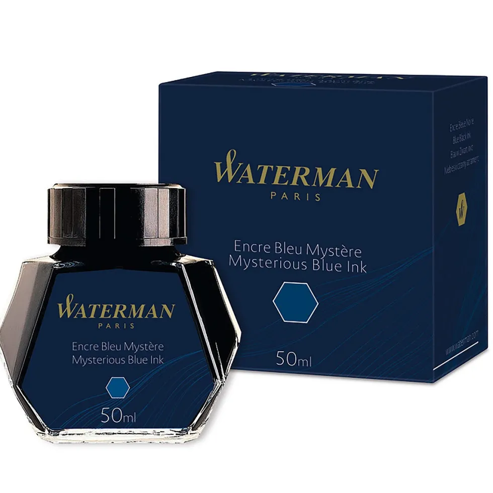 Atrament do piór wiecznych - Waterman - Mysterious Blue, 50 ml