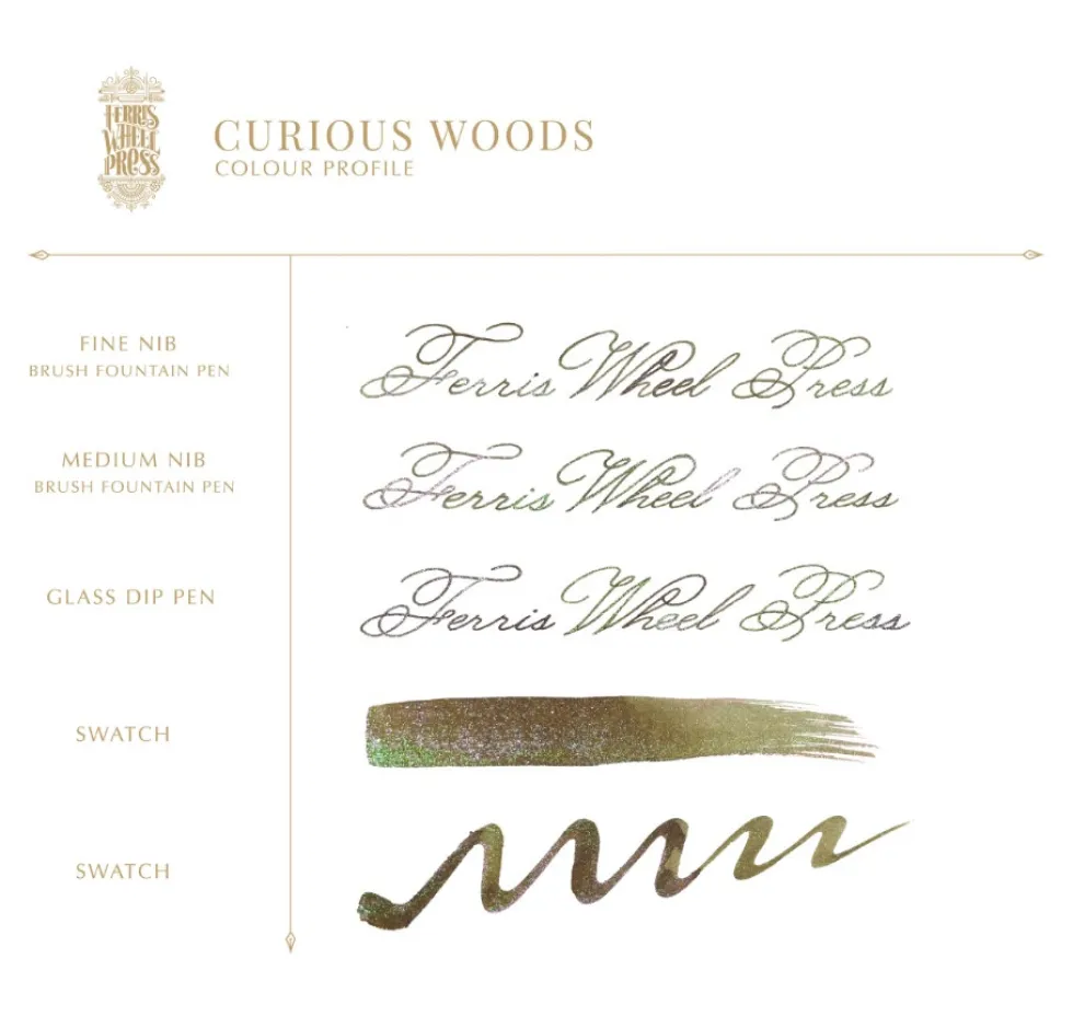 Atrament FerriTales - Ferris Wheel Press - Curious Woods, 20 ml