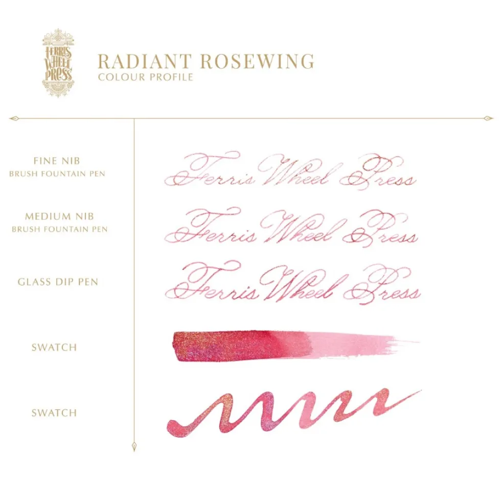 Atrament FerriTales - Ferris Wheel Press - Radiant Rosewing, 20 ml