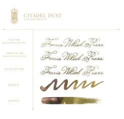 Atrament FerriTales The Book of Knights - Ferris Wheel Press - Citadel Dust 20 ml