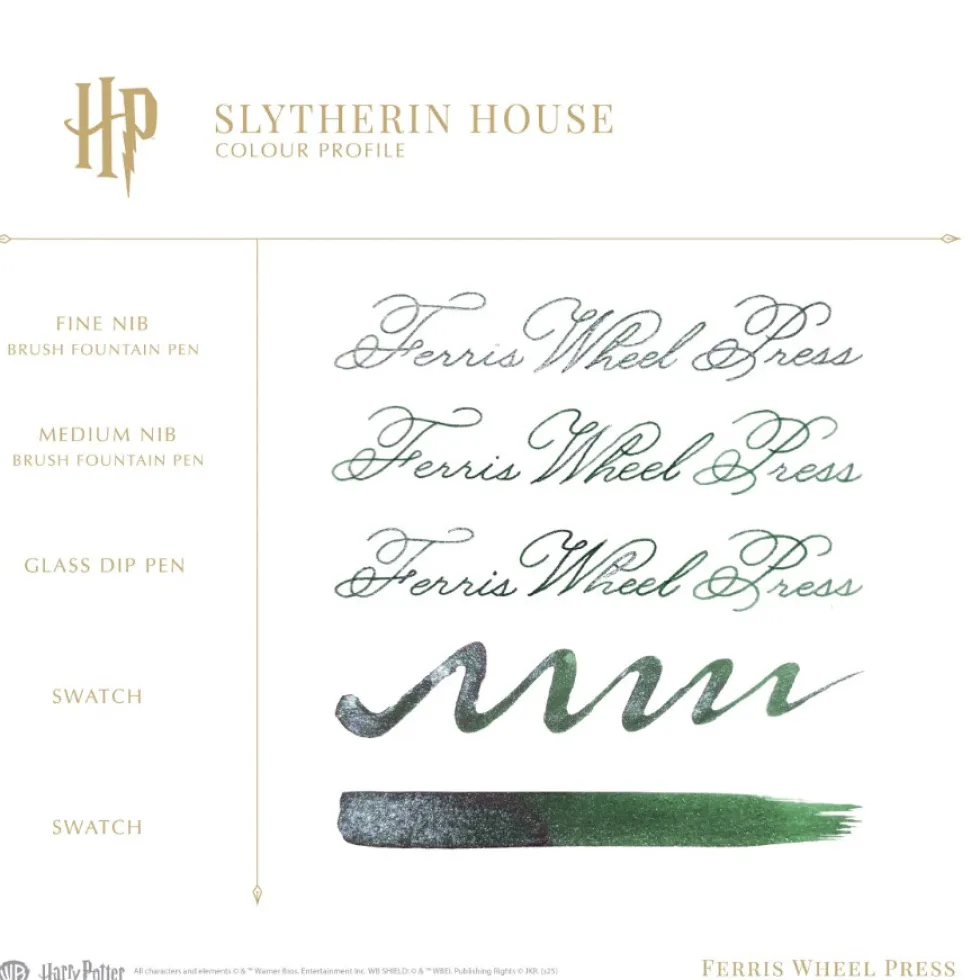 Atrament Harry Potter - Ferris Wheel Press - Slytherin House 38 ml