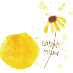 Atrament Ink-Cafe Art Noveau - Kuretake - Chrome Yellow, 21 ml