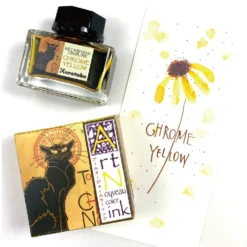 Atrament Ink-Cafe Art Noveau - Kuretake - Chrome Yellow, 21 ml