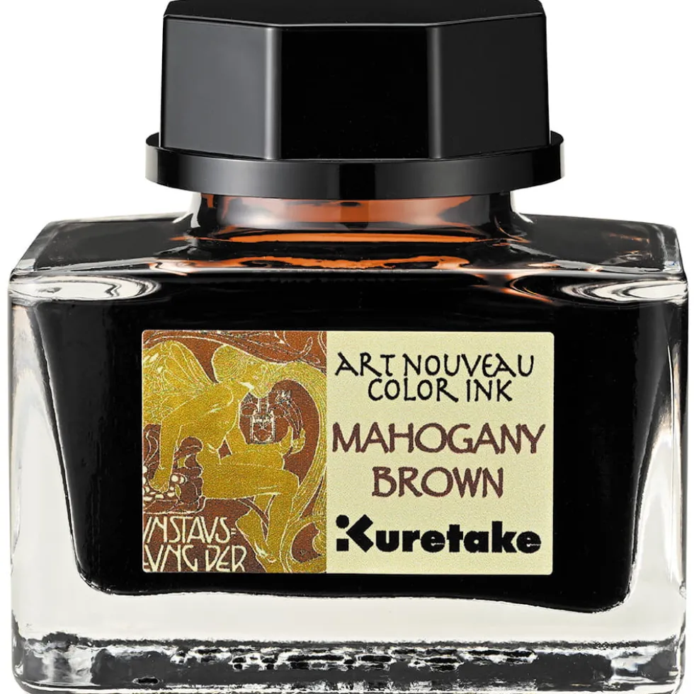 Atrament Ink-Cafe Art Noveau - Kuretake - Mahogany Brown, 21 ml