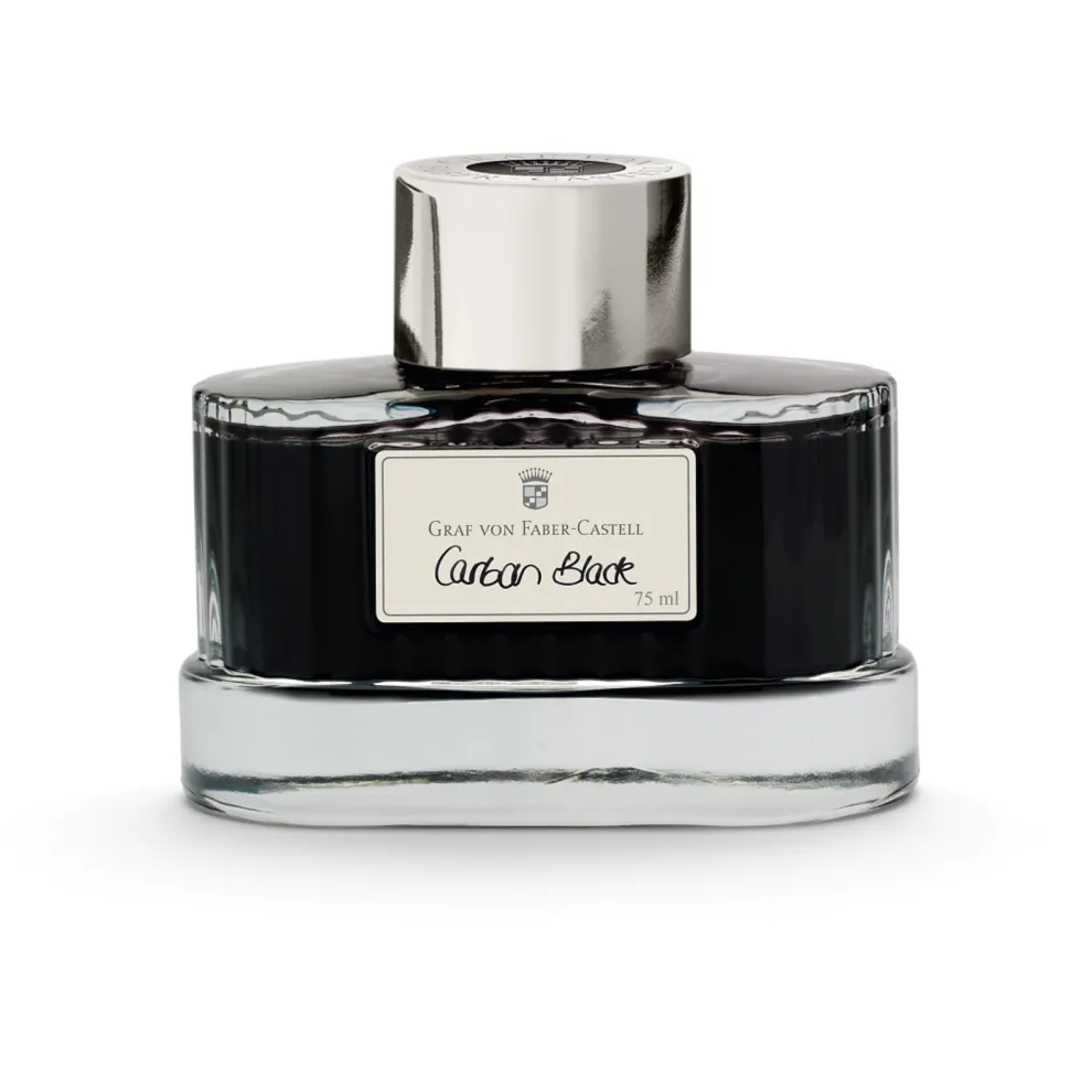 Atrament permanentny - Graf Von Faber-Castell - Carbon Black 75 ml