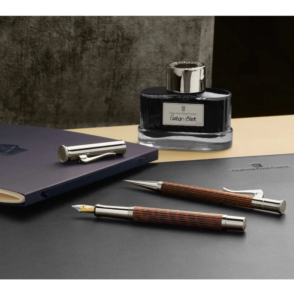 Atrament permanentny - Graf Von Faber-Castell - Carbon Black 75 ml