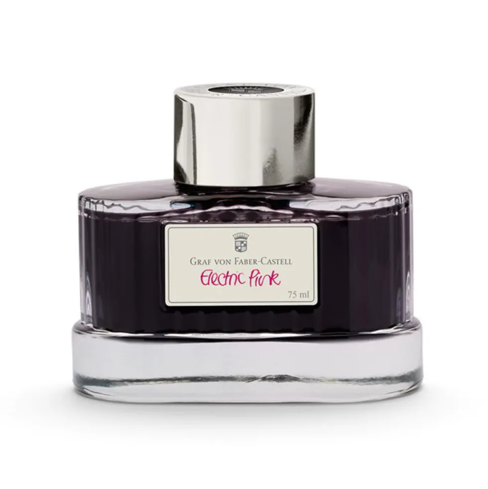 Atrament permanentny - Graf Von Faber-Castell - Electric Pink, 75 ml