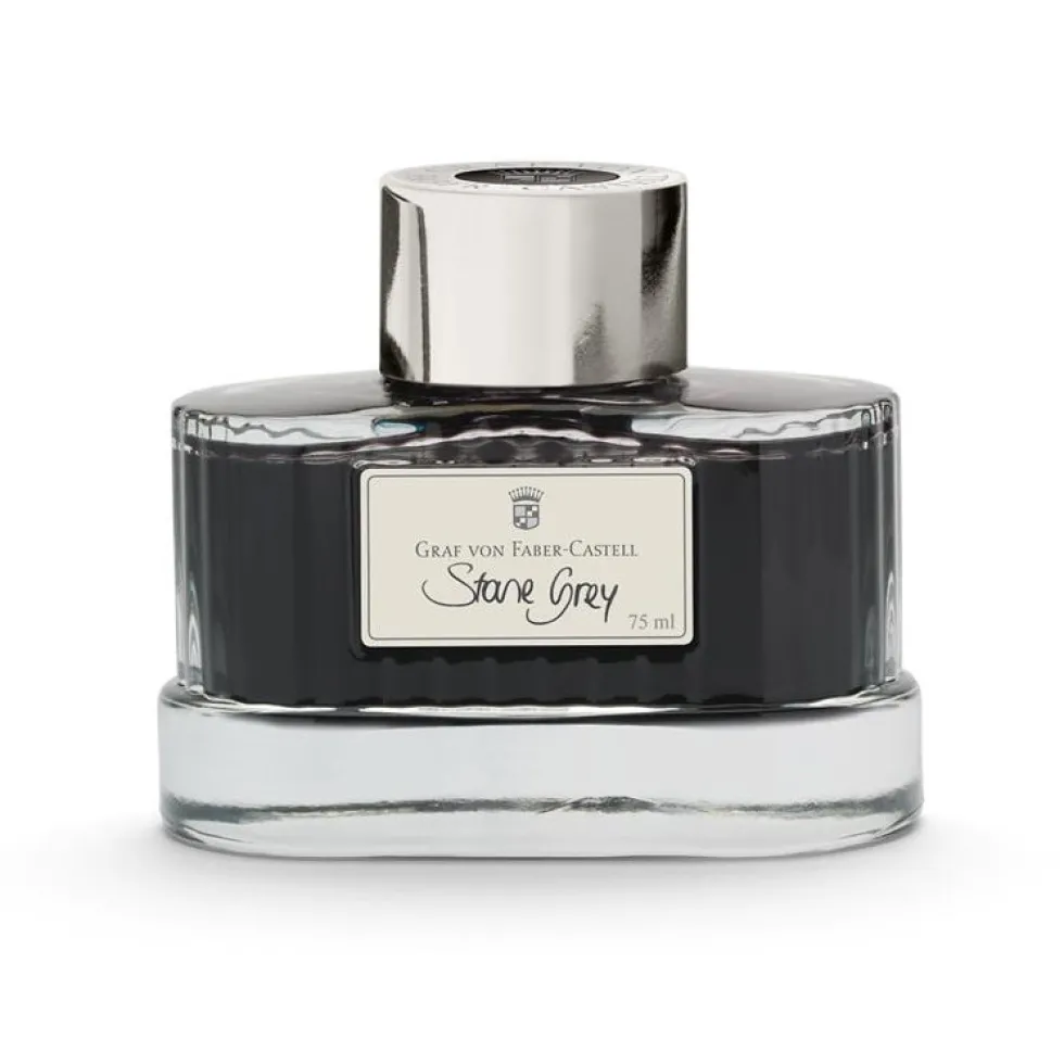 Atrament permanentny - Graf Von Faber-Castell - Stone Grey, 75 ml
