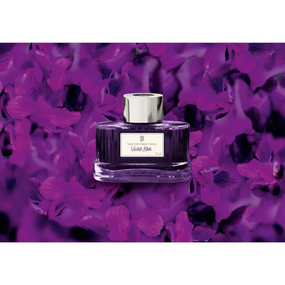 Atrament permanentny - Graf Von Faber-Castell - Violet Blue, 75 ml