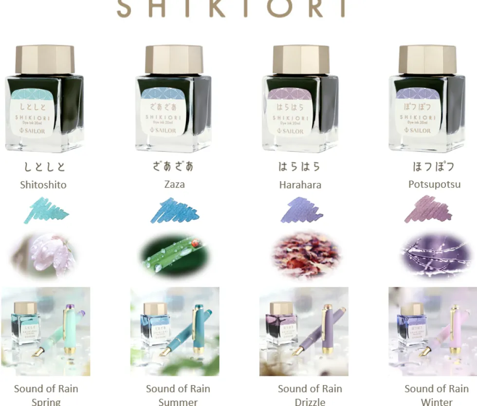 Atrament Shikiori The Sound Of Rain - Sailor - Potsupotsu 20 ml