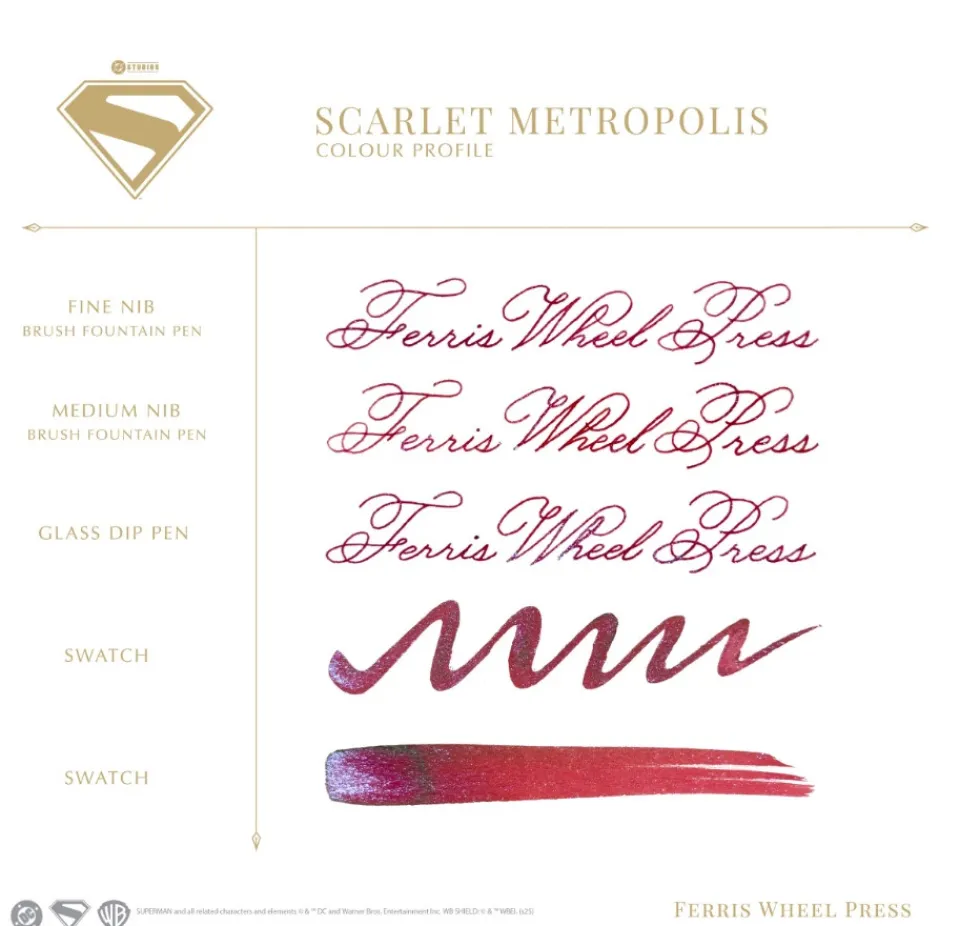 Atrament Superman - Ferris Wheel Press - Scarlet Metropolis 28 ml