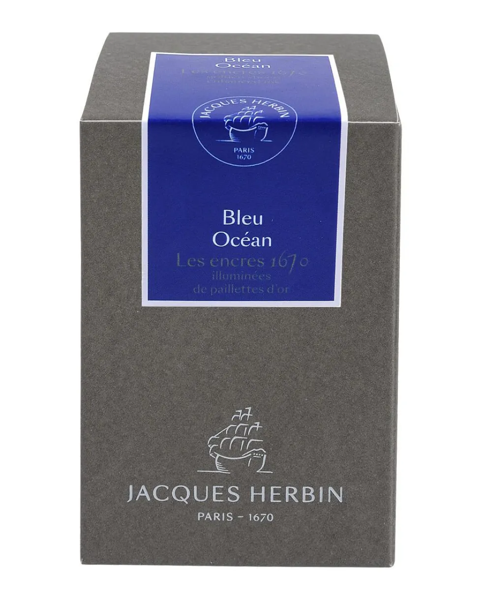 Atrament 1670 w butelce - J.Herbin - Blue Ocean, 50 ml