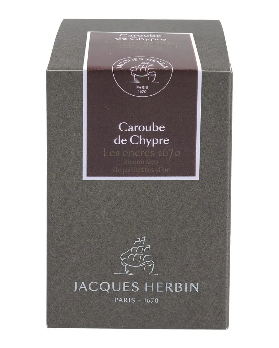 Atrament 1670 w butelce - J.Herbin - Carob of Cyprus, 50 ml