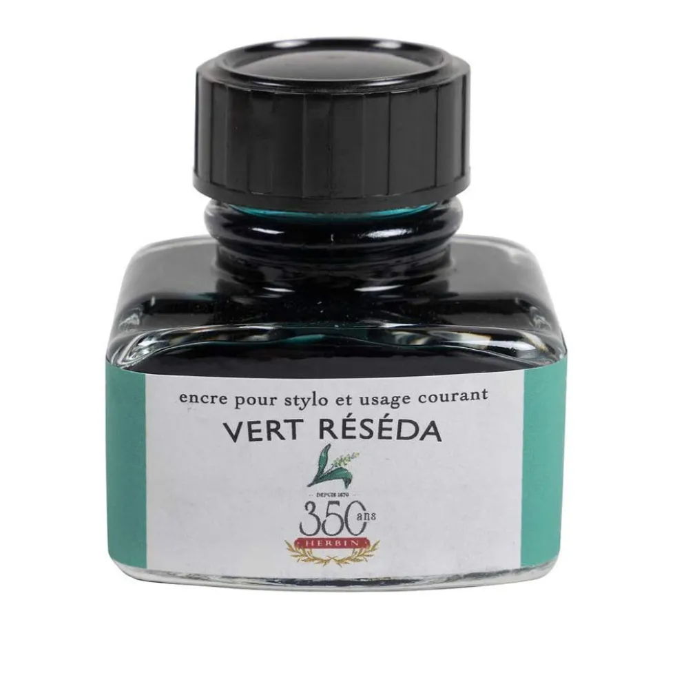 Atrament w butelce - J.Herbin - Reseda Green, 30 ml