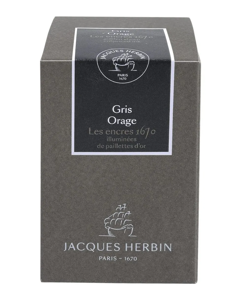 Atrament 1670 w butelce - J.Herbin - Stormy Grey, 50 ml
