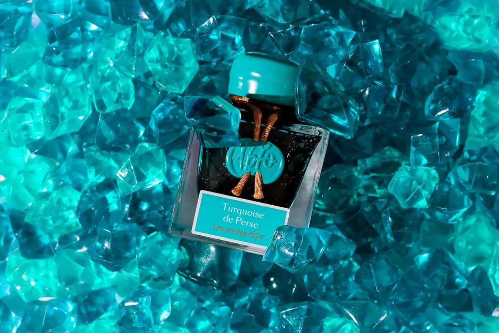 Atrament 1670 w butelce - J.Herbin - Turquoise, 50 ml