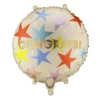 Balon foliowy Congrats! - beżowy 35 cm