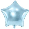 Balon foliowy Gwiazdka - błękitny, 40 cm