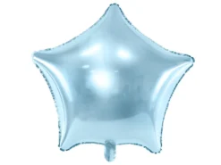 Balon foliowy Gwiazdka - błękitny, 40 cm