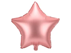 Balon foliowy Gwiazdka - różowe złoto, 42 cm
