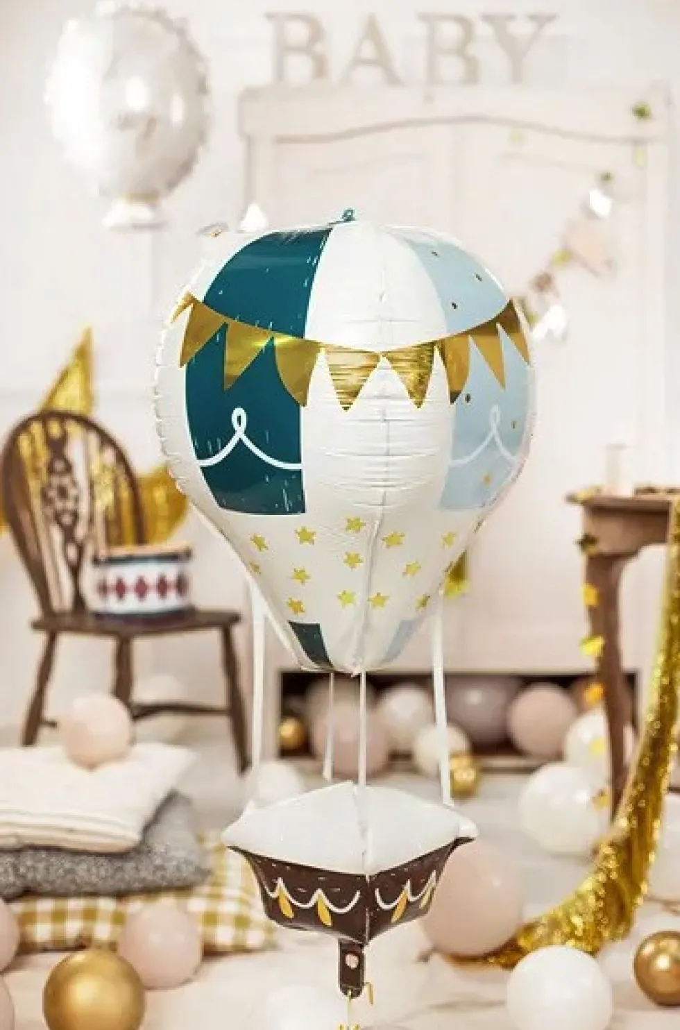 Balon foliowy, Latający Balon 4D - 36 x 110 cm