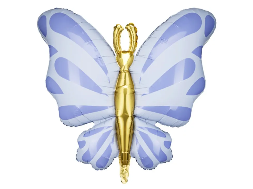 Balon foliowy Motyl - błękitny, 69 cm