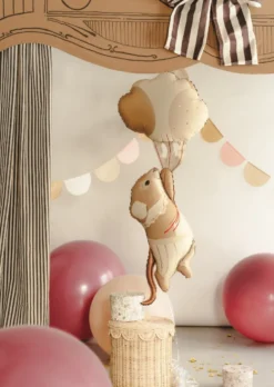 Balon foliowy Myszka z balonami - 44 x 104 cm
