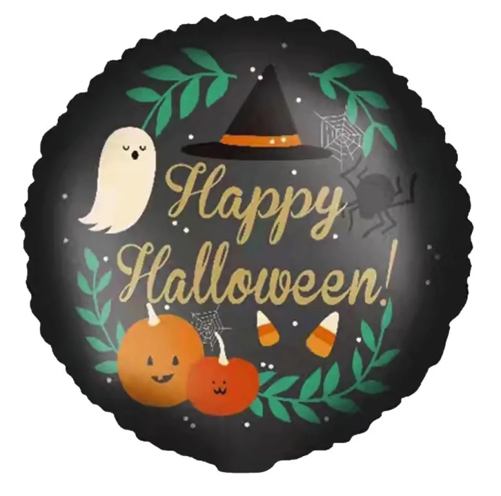 Balon foliowy na Halloween, Happy Halloween - 45 cm