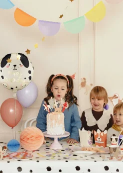 Balon foliowy Piesek Happy Birthday - beżowy 35 cm