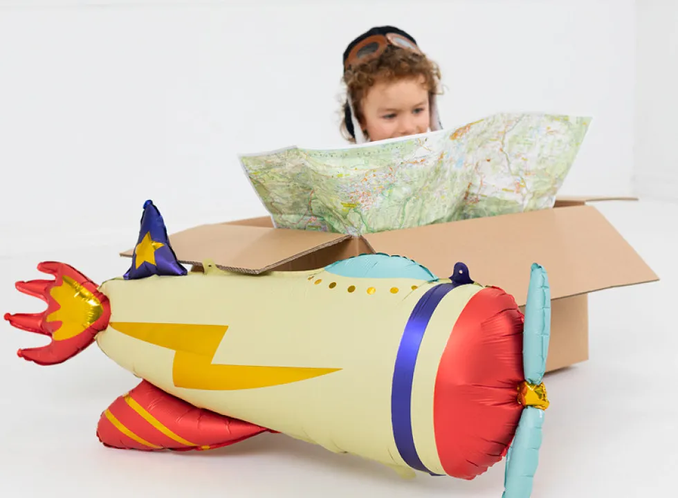 Balon foliowy Samolot - 91 x 39 cm
