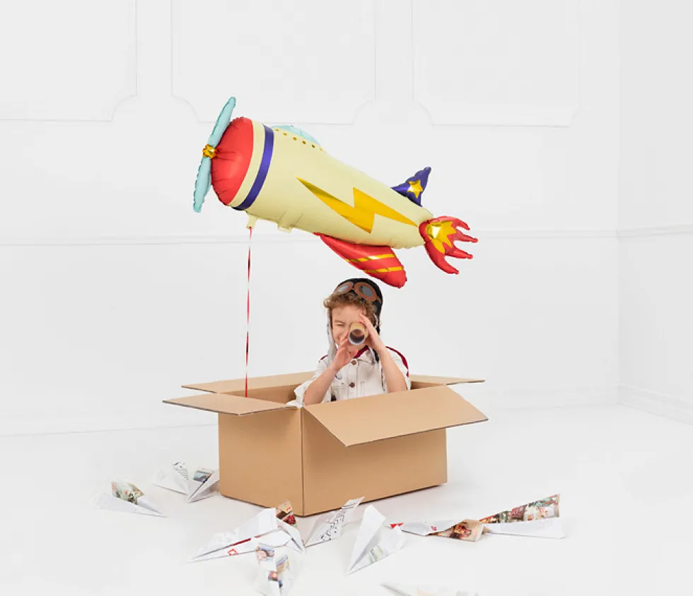 Balon foliowy Samolot - 91 x 39 cm