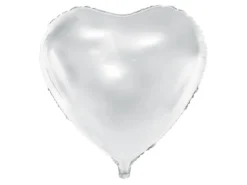 Balon foliowy Serce - biały, 35 cm