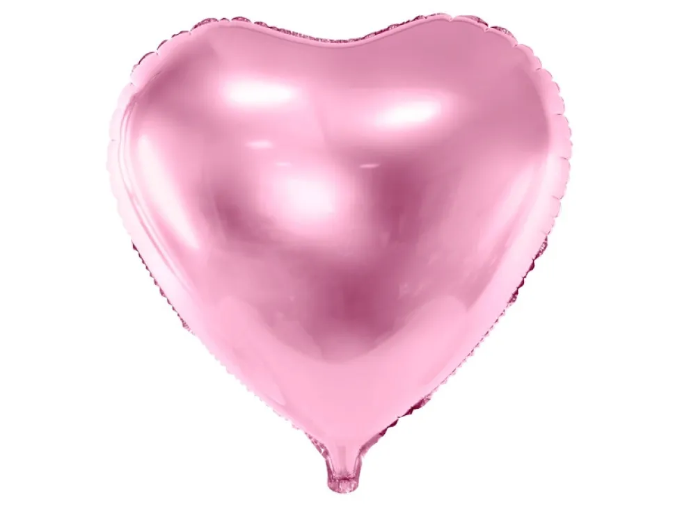 Balon foliowy Serce - jasnoróżowy, 35 cm
