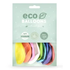 Balony lateksowe Eco Metallic - kolorowe, 26 cm, 100 szt.