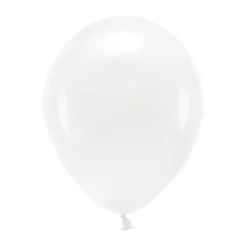 Balony lateksowe Eco Pastel - białe, 26 cm, 100 szt.