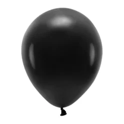 Balony lateksowe Eco Pastel - czarne, 26 cm, 100 szt.
